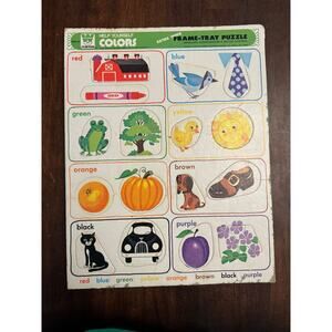 Whitman Help yourself colors vintage puzzle
